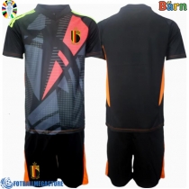 Fotballdrakt Barn Belgia Keeper Hjemmedraktsett EM 2024 Kortermet (+ Korte bukser)